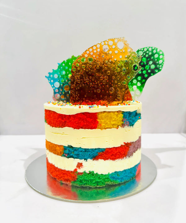 Circus Piñata Cake