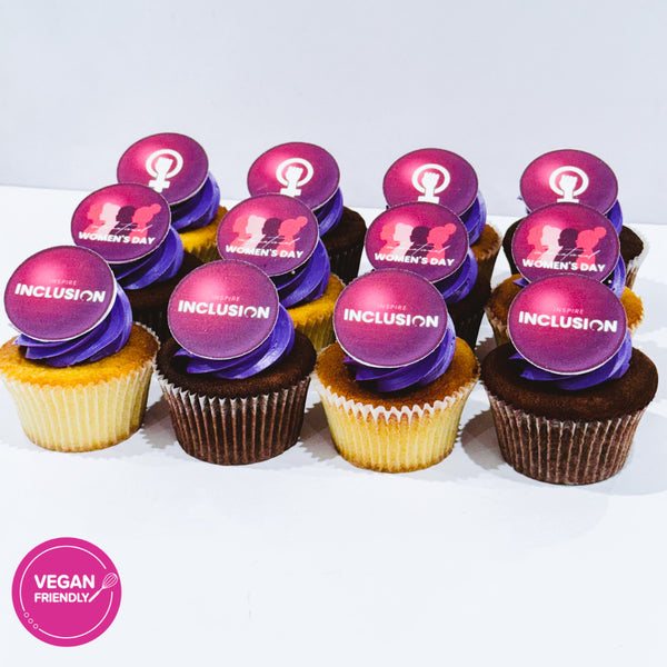 International Women's Day Mini Vegan Cupcakes
