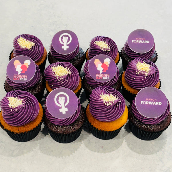 International Women's Day Mini Cupcakes