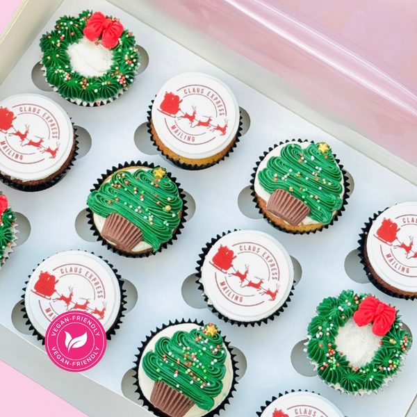 Branded Christmas Cupcake (Vegan)