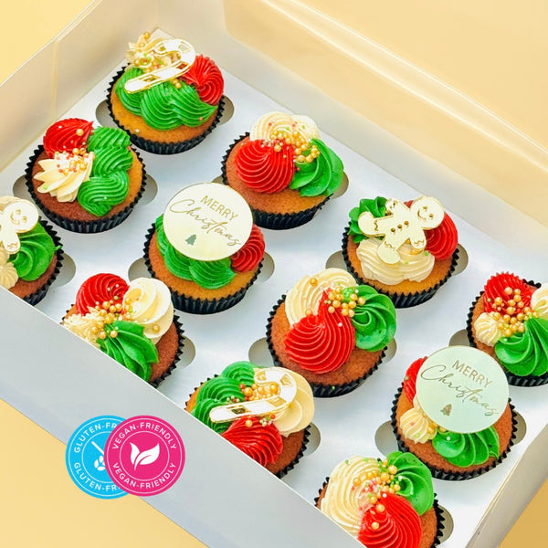 Deluxe Christmas Cupcakes (GFV)