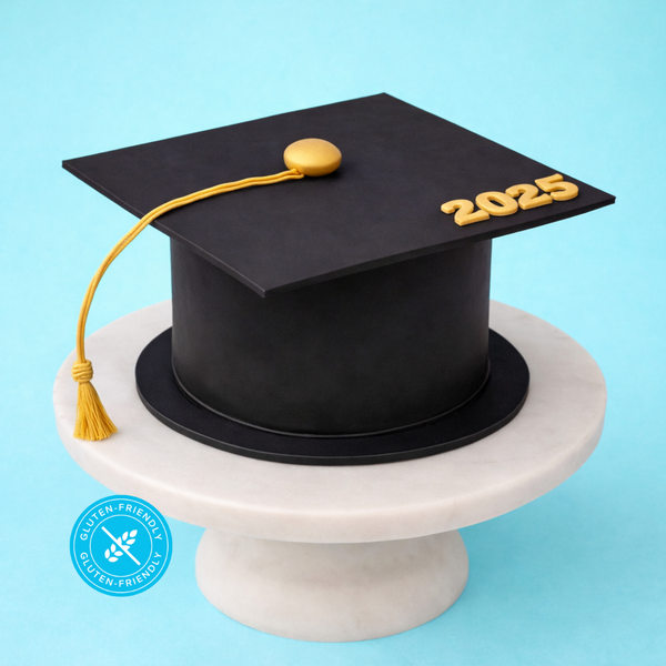 Caps Off Graduation Cake (GF)