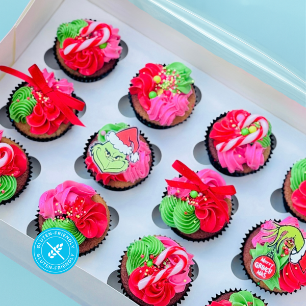 Grinch Cupcake Gift Box (GF)