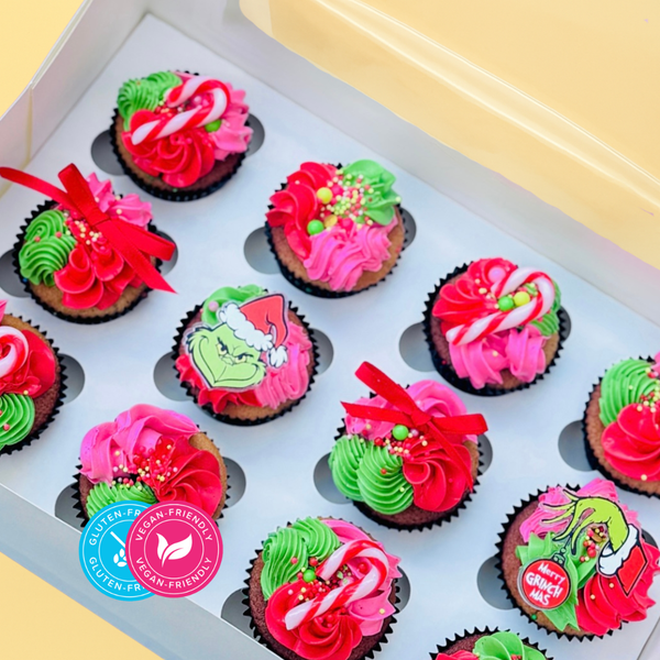 Grinch Christmas Cupcake Gift Box (GFV)