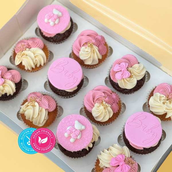 It's a Girl Cupcake Gift Box (GFV)