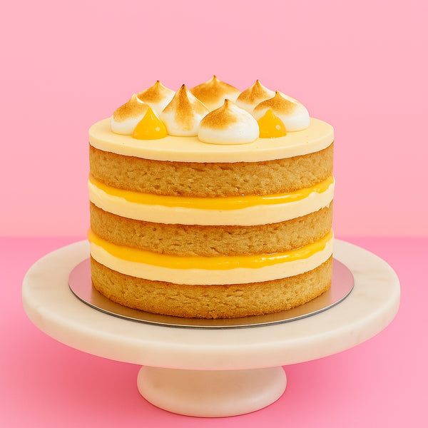 Lemon Meringue Naked Cake