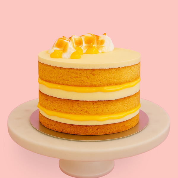 Lemon Meringue Naked Cake