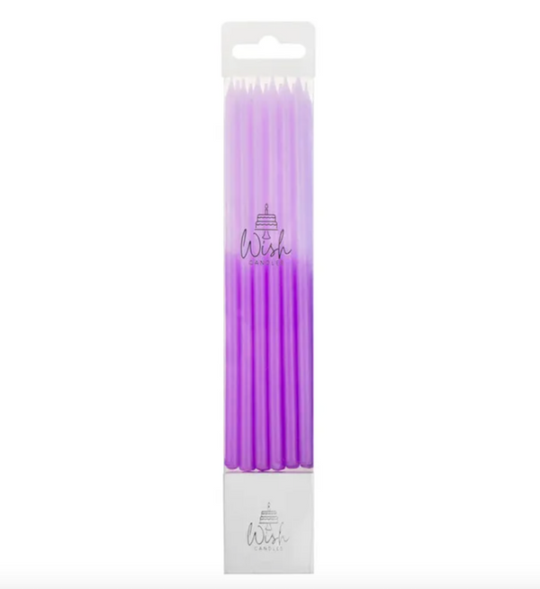 Tall Lilac Birthday Candles