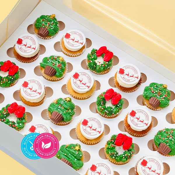 Mini Branded Christmas Cupcakes (GFV)