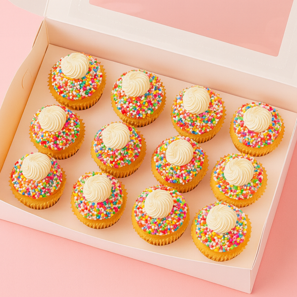Fairy Bread Mini Cupcakes