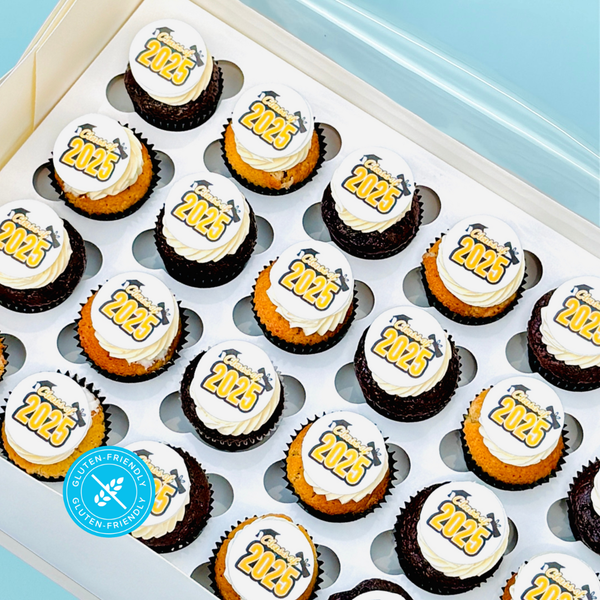 Mini Graduation Cupcakes – Class of 2025 (GF)