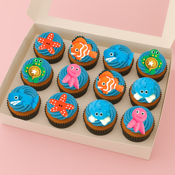 Ocean Theme Cupcakes