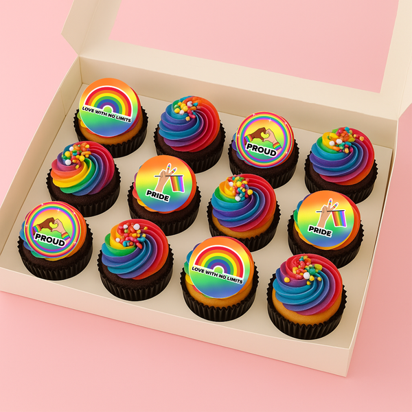 PRIDE Mini Cupcakes