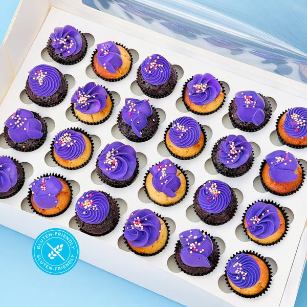 Mini Purple Cupcakes (GF)