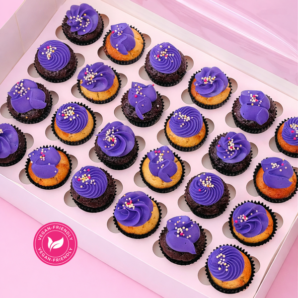 Mini Purple Cupcakes (Vegan)