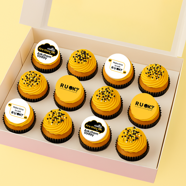 R U OK? Mini Cupcakes