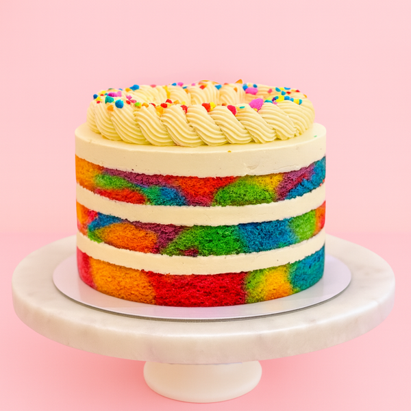 Rainbow Piñata Cake