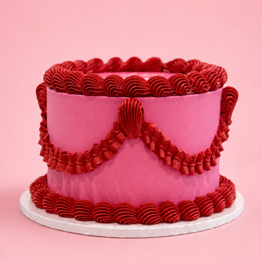 Cake Ruffle Poster Retro Ruffle Cake Perth | Custom Cakes | Sugar Rush Bakery – Sugar Rush ...