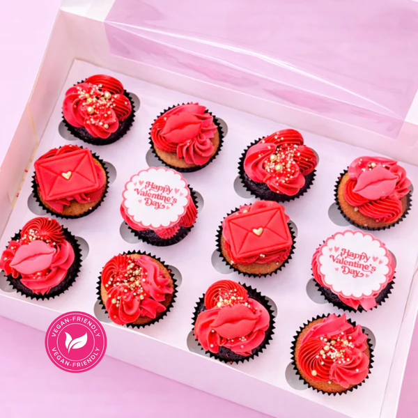 Valentine’s Day Cupcake Gift Box (Vegan)