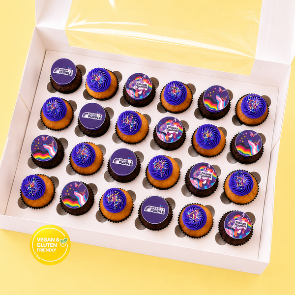 Wear it Purple Mini Cupcakes (GFV)