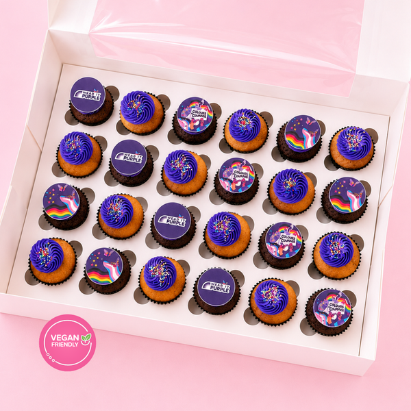 Wear it Purple Mini Cupcakes (Vegan)