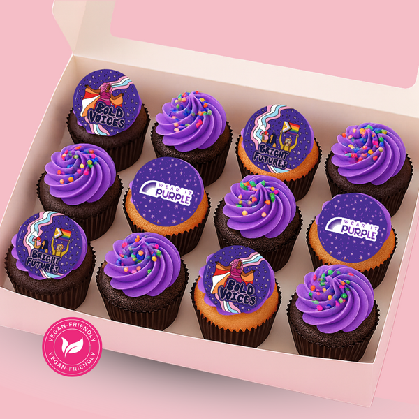 Wear it Purple Cupcakes (Vegan)